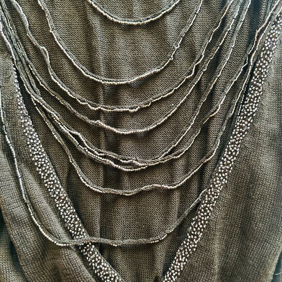 Sexy NWT Vintage Beaded Backless Top by Nicholas K - Picture 5 of 6